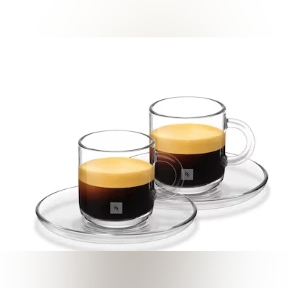 Nespresso Vertuo Collection - Espresso mini Cup + Saucer Set Of 2 Made in France